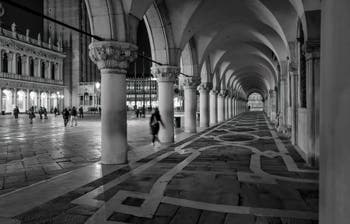 The Doge's Palace arches and the Piazzetta San Marco.