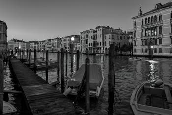 The Venice Grand Canal with the Fontana Palace on the right.
