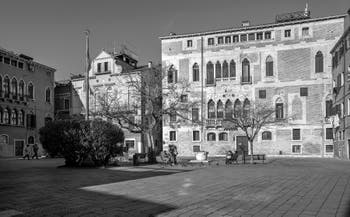 The Bandiera e Moro o de la Bragora Square and the Badoer Gritti Palace in the Castello district in Venice