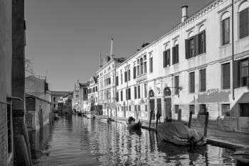 Madona de l'Orto Canal and Gasparo Contarini Bank in the Cannaregio district in Venice