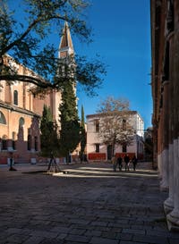 San Francesco de la Vigna Church and Confraternita Square in the Castello District in Venice