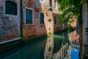 The Verona Canal in the Saint-Mark District in Venice.