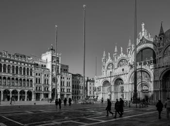 Saint-Mark's Square and Basilica in Venice.