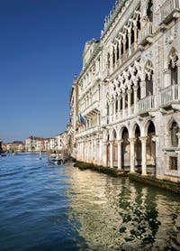 Venice Grand Canal and the Ca' d'Oro Palace in the Cannaregio district.