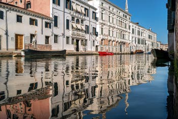 The Gasparo Contarini Bank and the Madona de l'Orto Canal in the Cannaregio dristict in Venice