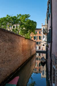 The Grimani Servi Canal in the Cannaregio district in Venice