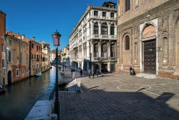 Misericordia Square and Canal in the Cannaregio district in Venice