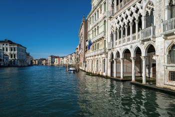 The Ca' d'Oro Palace on Venice Grand Canal