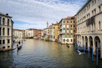 Venice Grand Canal with the Fondaco dei Tedeschi on the right.