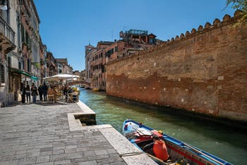Misericordia Canal and Bank in the Cannaregio district in Venice.
