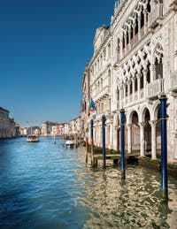 The Palazzo della Ca' d'Oro on Venice's Grand Canal, in the Cannaregio district