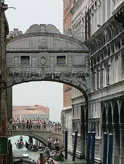 The Bridge of Sighs in Venice italy
