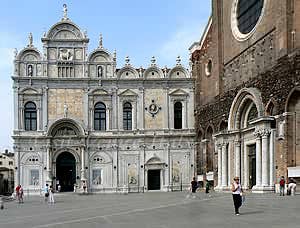 Scuola San Marco. On the right the church SS e Paolo