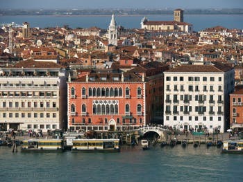 The view on Venice from the San Giorgio Maggiore bell tower