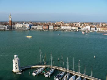 The view on Venice from the San Giorgio Maggiore bell tower