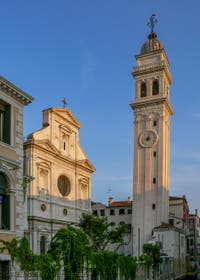 Bell Tower Campanile of San Giorgio dei Greci in Venice