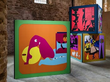 Ad Minoliti, Cubes, Biennale Art Venice