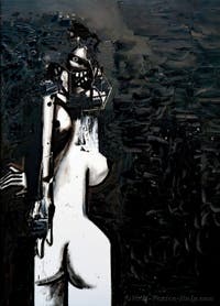 George Condo, Standing Female Figure in Black Space, Biennale Art Venice