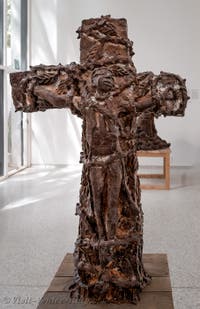 Matthieu Kasiama CAPTC, Lessor's Crucifixion, Venice Art Biennale