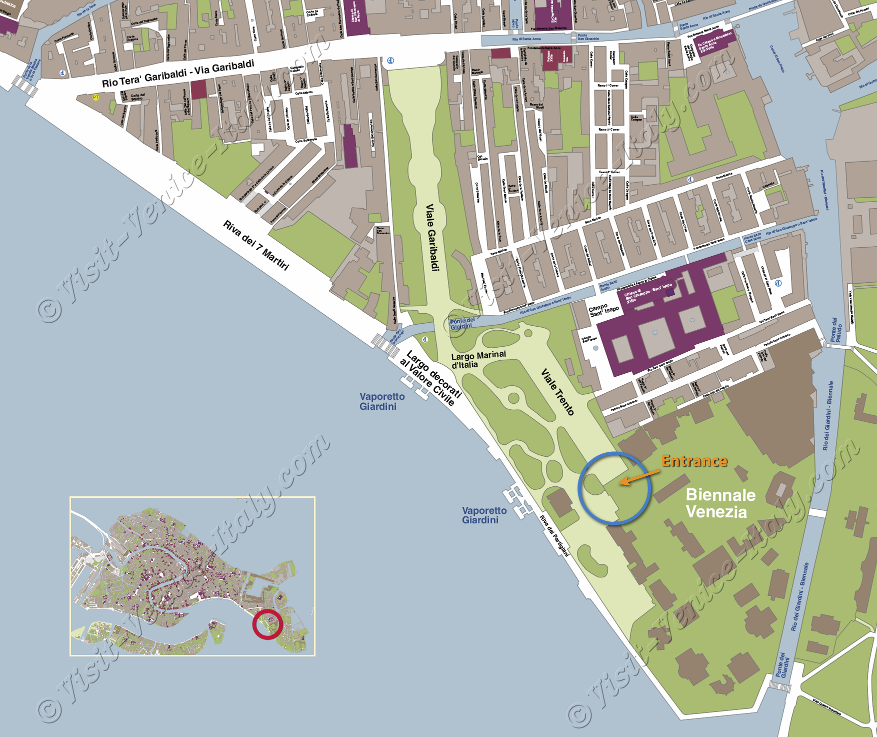 Venice International Art Biennale 2024 Map Adress Venues