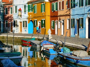 Burano Island in Venice, Fondamenta de Terranova