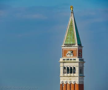 Saint-Mark Bell Tower and Square in Venice Italy
