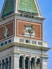 Saint-Mark Bell Tower and Square in Venice Italy