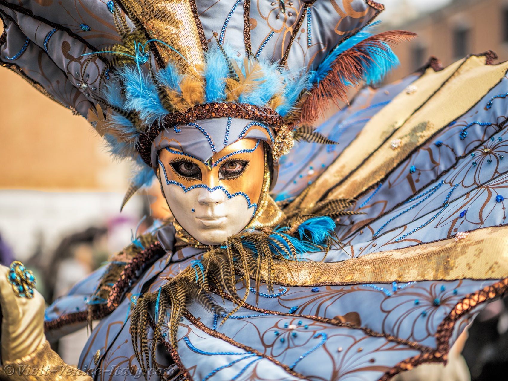 garson arasında heyecan verici italya maske festivali