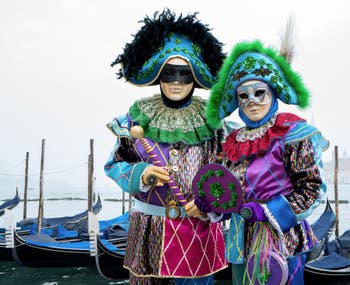 Venice Carnival 2022 Masks and Costumes at San Zaccaria and St. Mark Square