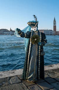 Venice Carnival 2022 Masks and Costumes on San Giorgio Maggiore Island