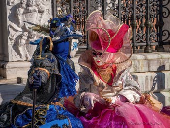 Venetian Carnival Masks and Costumes: Pink Beauty at the Arsenal.