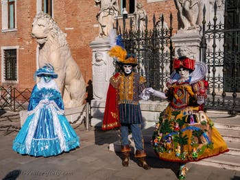 Venetian Carnival Masks and Costumes, Snow White and Her Prince at the Arsenal.