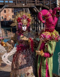 Venetian Carnival Masks and Costumes, The Golden Princess and the King's Madman at the Arsenal.