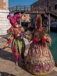 Venetian Carnival Masks and Costumes, The Golden Princess and the King's Madman at the Arsenal.
