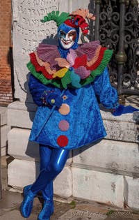Venetian Carnival Masks and Costumes, The Rainbow King's Madman at the Arsenal.