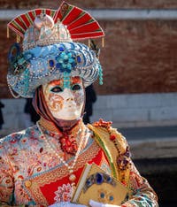 Venetian Carnival Masks and Costumes, the Nobles of the East at the Arsenal.