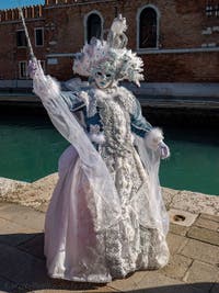 Venetian Carnival Masks and Costumes, The Bird Fairy at the Arsenal.