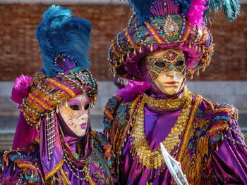 Venice Carnival Masks and Costumes.