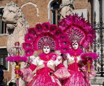 Venice Carnival Masks and Costumes.