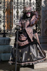A noble lady of the future at the Arsenal, Venetian Carnival Masks and Costumes