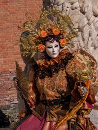 Venetian Carnival Masks and Costumes, Pretty Winged Fairy.