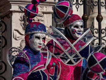 Venetian Carnival Masks and Costumes, Pretty Aliens at the Arsenal.
