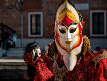 Venetian Carnival Masks and Costumes, The Master and his Puppet at the Arsenal.