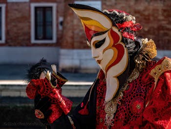 Venetian Carnival Masks and Costumes, The Master and his Puppet at the Arsenal.