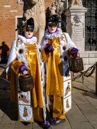 Venetian Carnival Masks and Costumes, Nobles and Bird Catchers at the Arsenal.