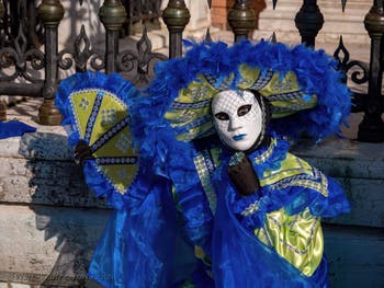 The masks and costumes of the Venice Carnival: The Lady with the Fan at the Arsenal