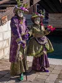 The masks and costumes of the Venice Carnival: Blossoming flowers at the Arsenal