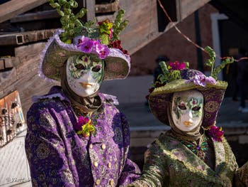 The masks and costumes of the Venice Carnival: Blossoming flowers at the Arsenal