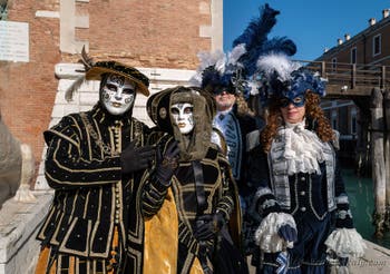 The masks and costumes of the Venice Carnival: Beauty and the Musketeers