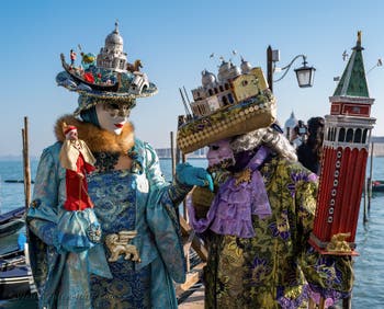 Rialto, Basilica and Campanile at Saint Mark, the Masks and Costumes of the Venetian Carnival